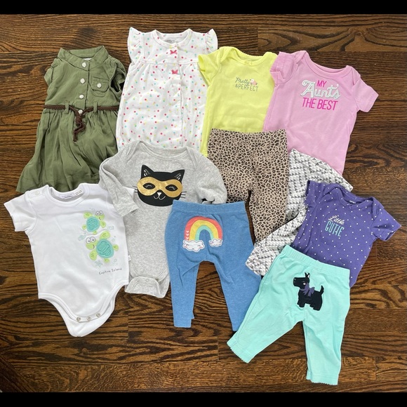 EUC! Lot of 11 Pieces of Baby Clothes! 3 Months! - Picture 1 of 6